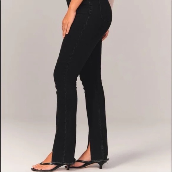 Abercrombie Skinny High Rise Split Hem Jeans - 26 Petite - Picture 3 of 7
